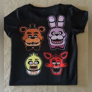 Five Nights At Freddys Characters Short Sleeve T-shirt Size 120 (5T) Kids
